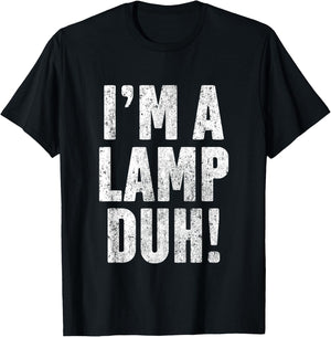 I'm A Lamp Easy Halloween Costume T Shirt Funny Moth T-Shirt - T-Shirt | Black