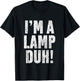 I'm A Lamp Easy Halloween Costume T Shirt Funny Moth T-Shirt - T-Shirt | Black
