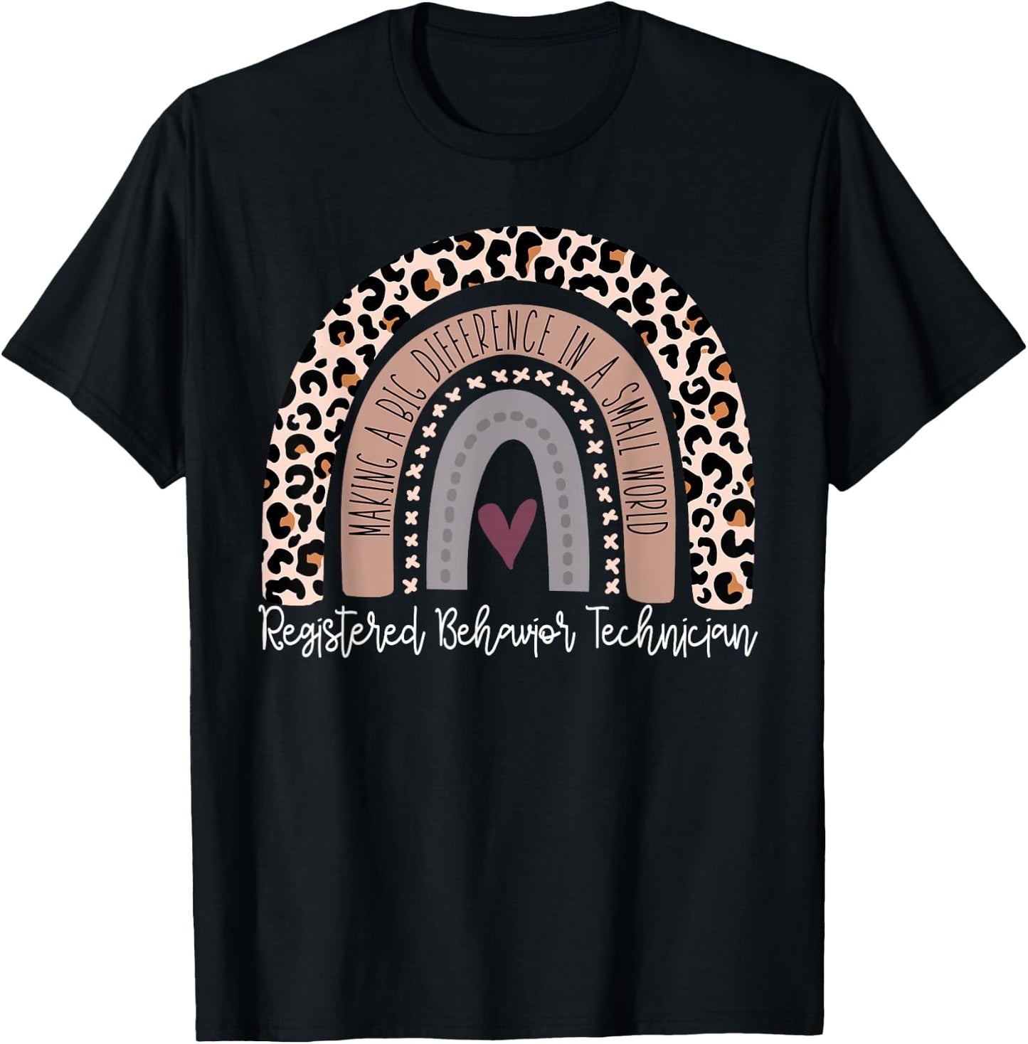 Registered Behavior Technician RBT Behavioral ABA Therapist T-Shirt - T-Shirt | Black