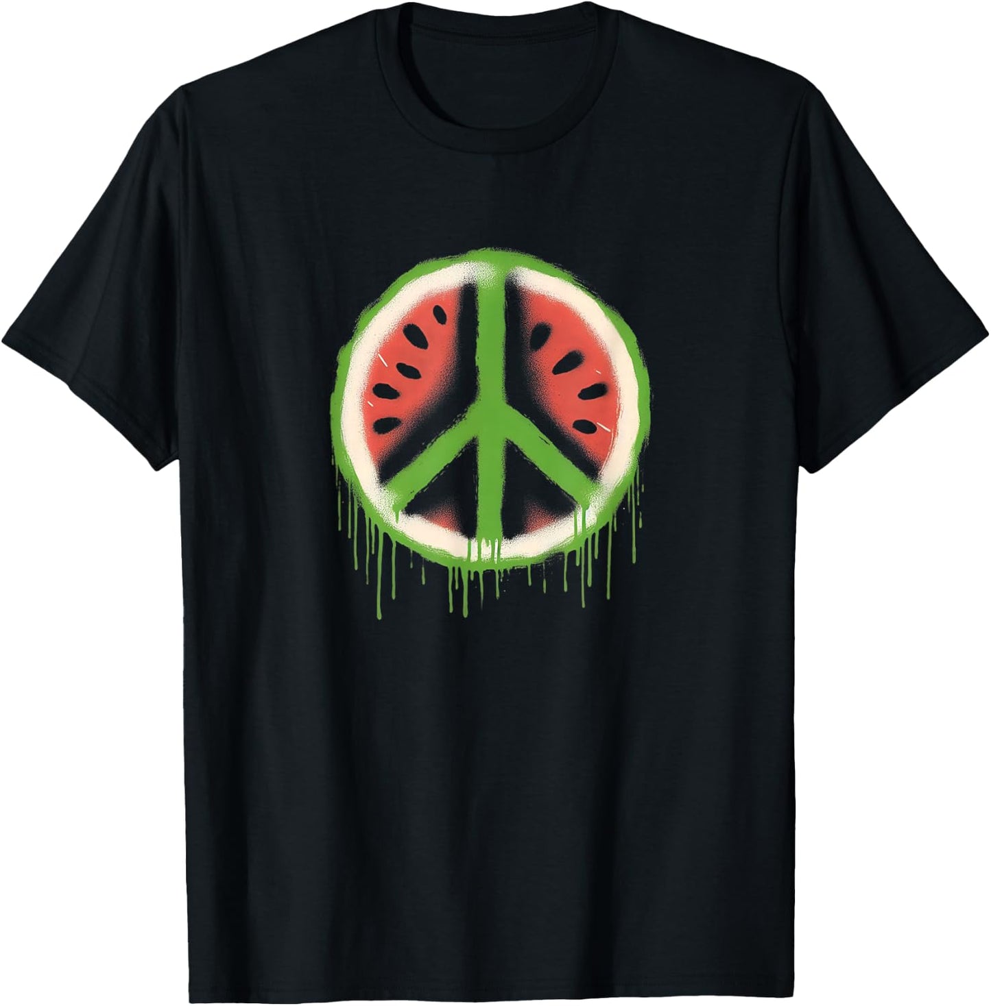 Palästina Wassermelone Palästina Frieden Wassermelone Palästina T-Shirt - T-Shirt | Black