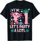 I'm 1 birthday Axolotl party first bday girls axolotl T-Shirt - T-Shirt | Black