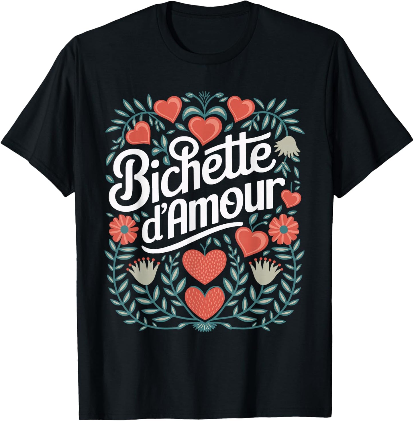 Bichette d'Amour Gift Women's Bichette d'Amour , Black, S T-Shirt - T-Shirt | Black