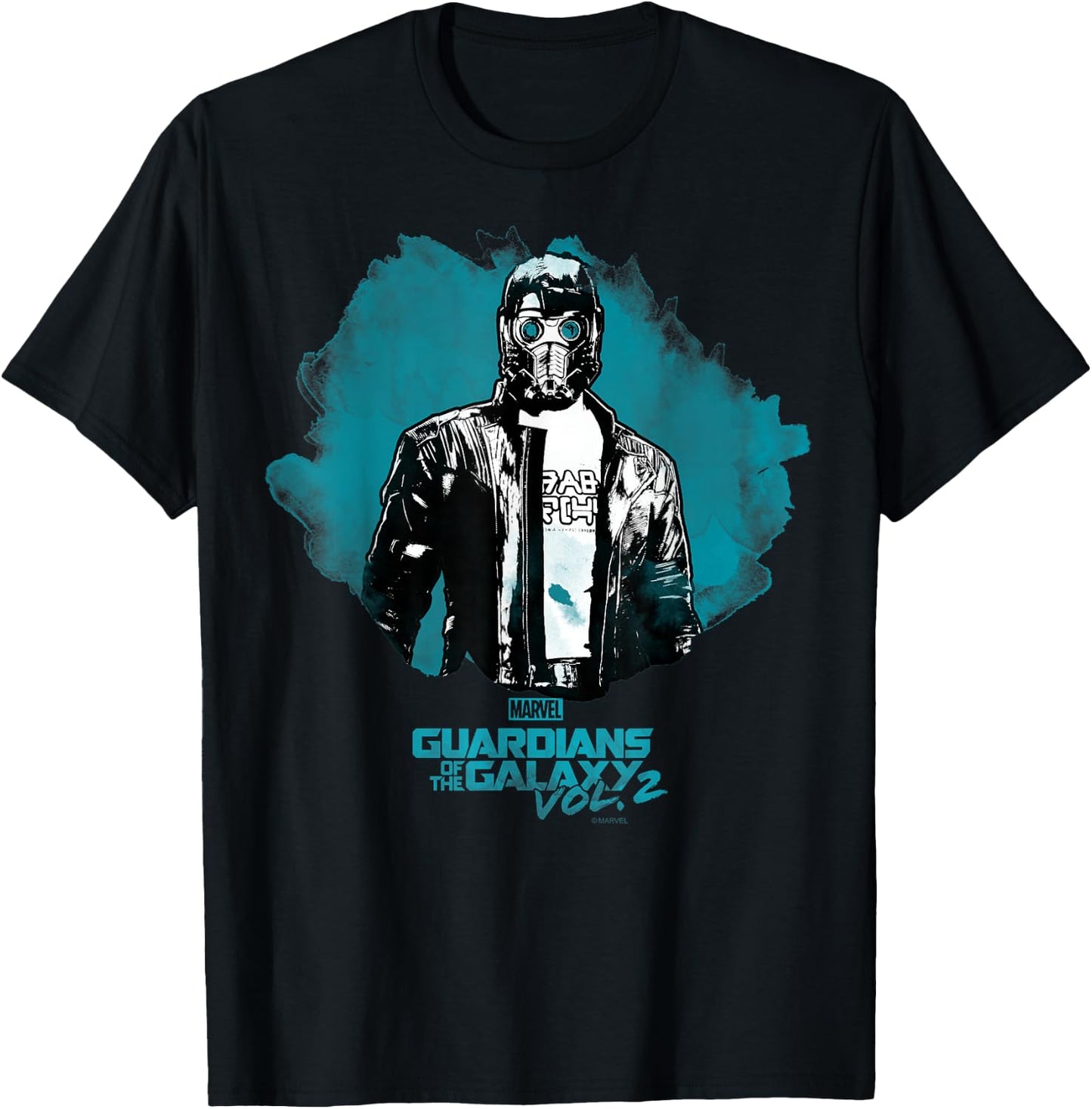 Marvel Guardians Of The Galaxy Vol. 2 Star-Lord Painted T-Shirt - T-Shirt | Black