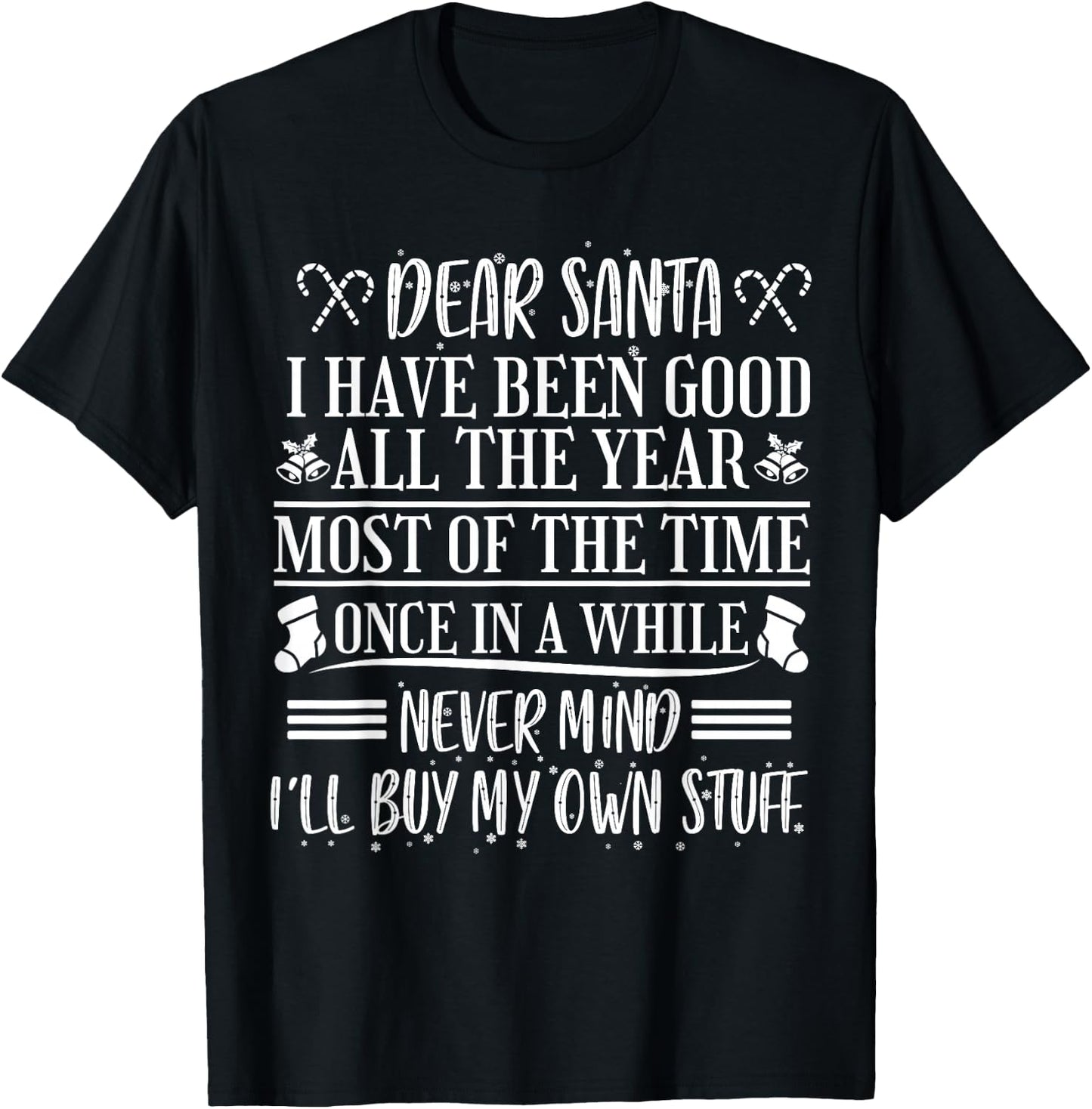 Christmas Santa T-Shirt - T-Shirt | Black