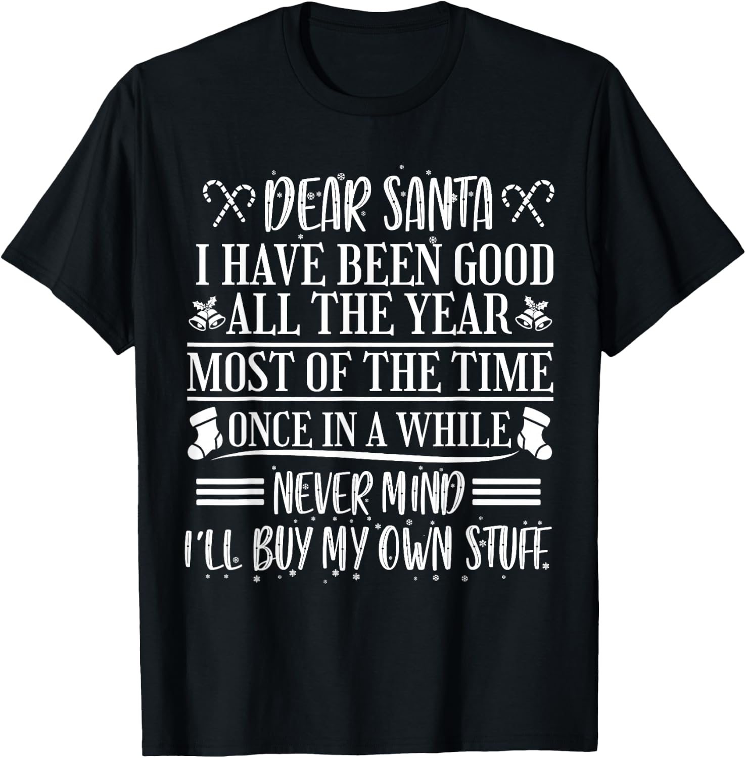 Christmas Santa T-Shirt - T-Shirt | Black