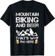 Mountain Biking and Beer Gift MTB Funny T-Shirt - T-Shirt | Black