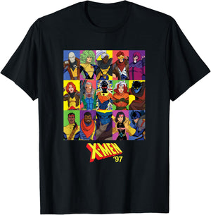Marvel Studios X-Men '97 Season 2 All-New Character Grid T-Shirt - T-Shirt | Black