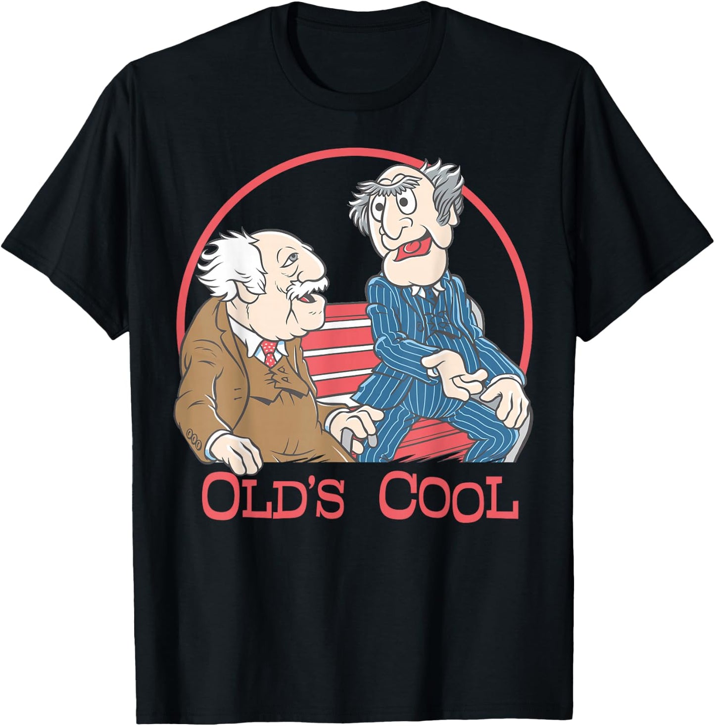 Disney The Muppets Statler and Waldorf Old's Cool T-Shirt - T-Shirt | Black