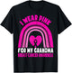 I Wear Pink For My Grandma Breast Cancer Awareness Kids T-Shirt - T-Shirt | Black
