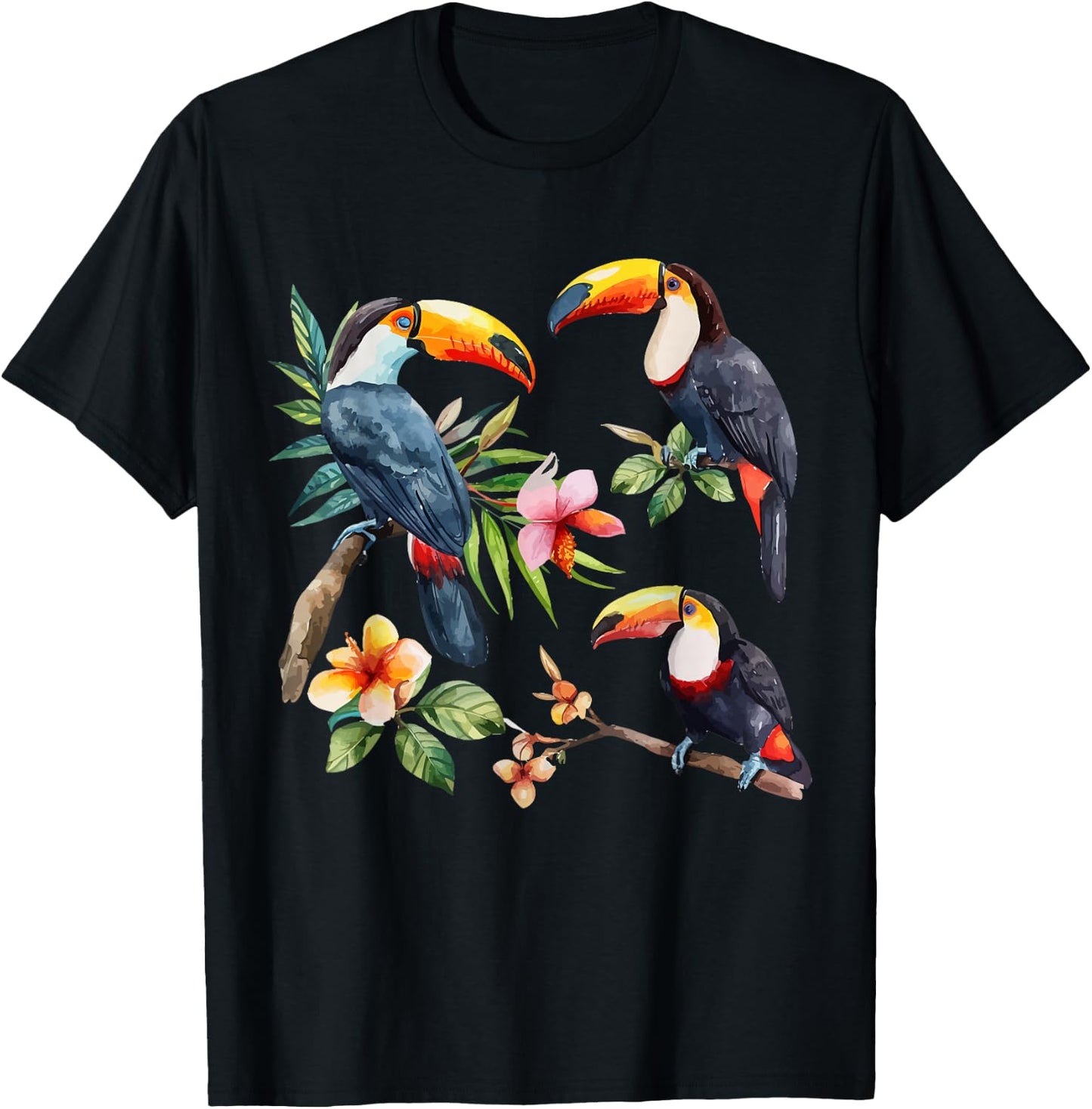 Tukan Aquarell T-Shirt - T-Shirt | Black