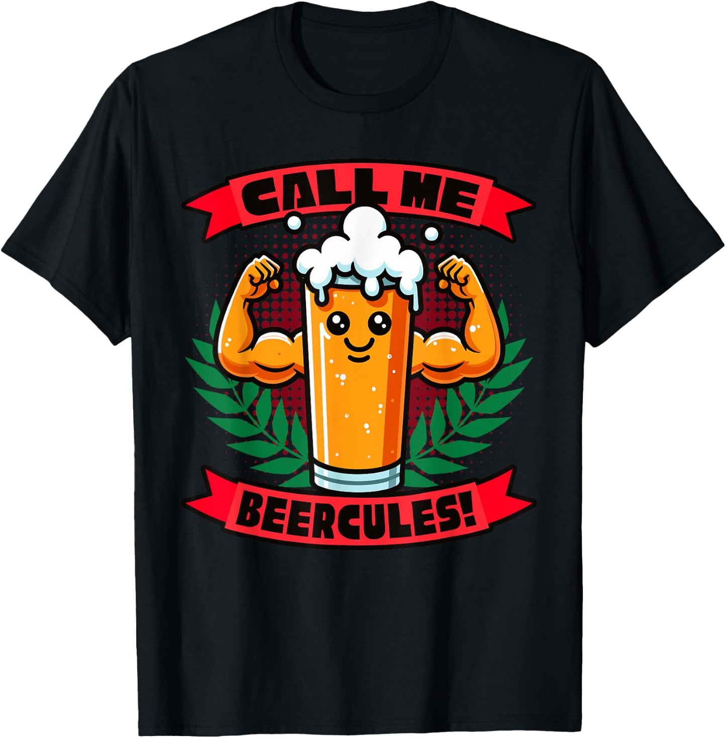 Call Me Beercules Funny Beer T-Shirt - T-Shirt | Black