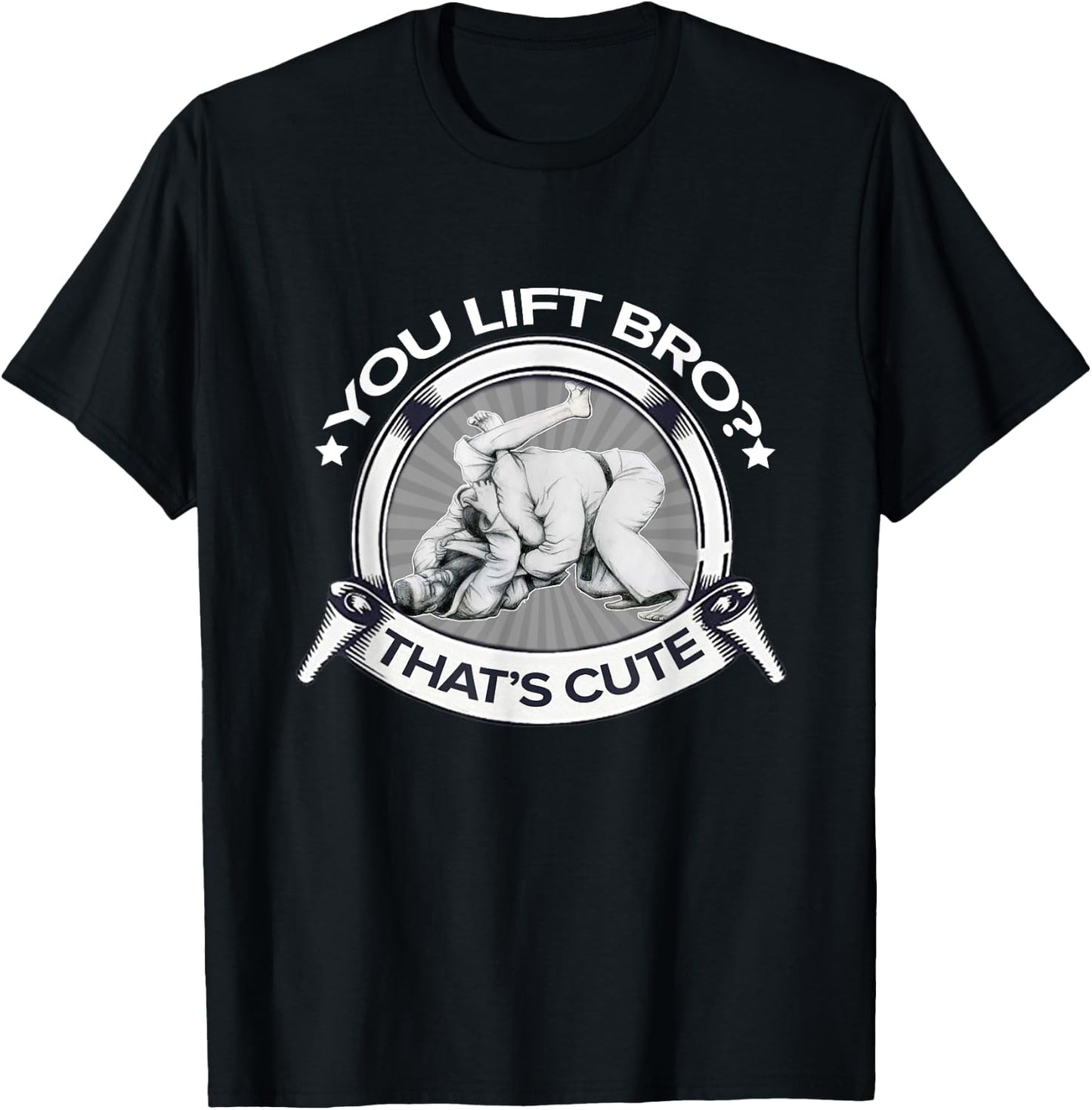 YOU LIFT BRO Brazilian Jiu Jitsu T-Shirt - T-Shirt | Black