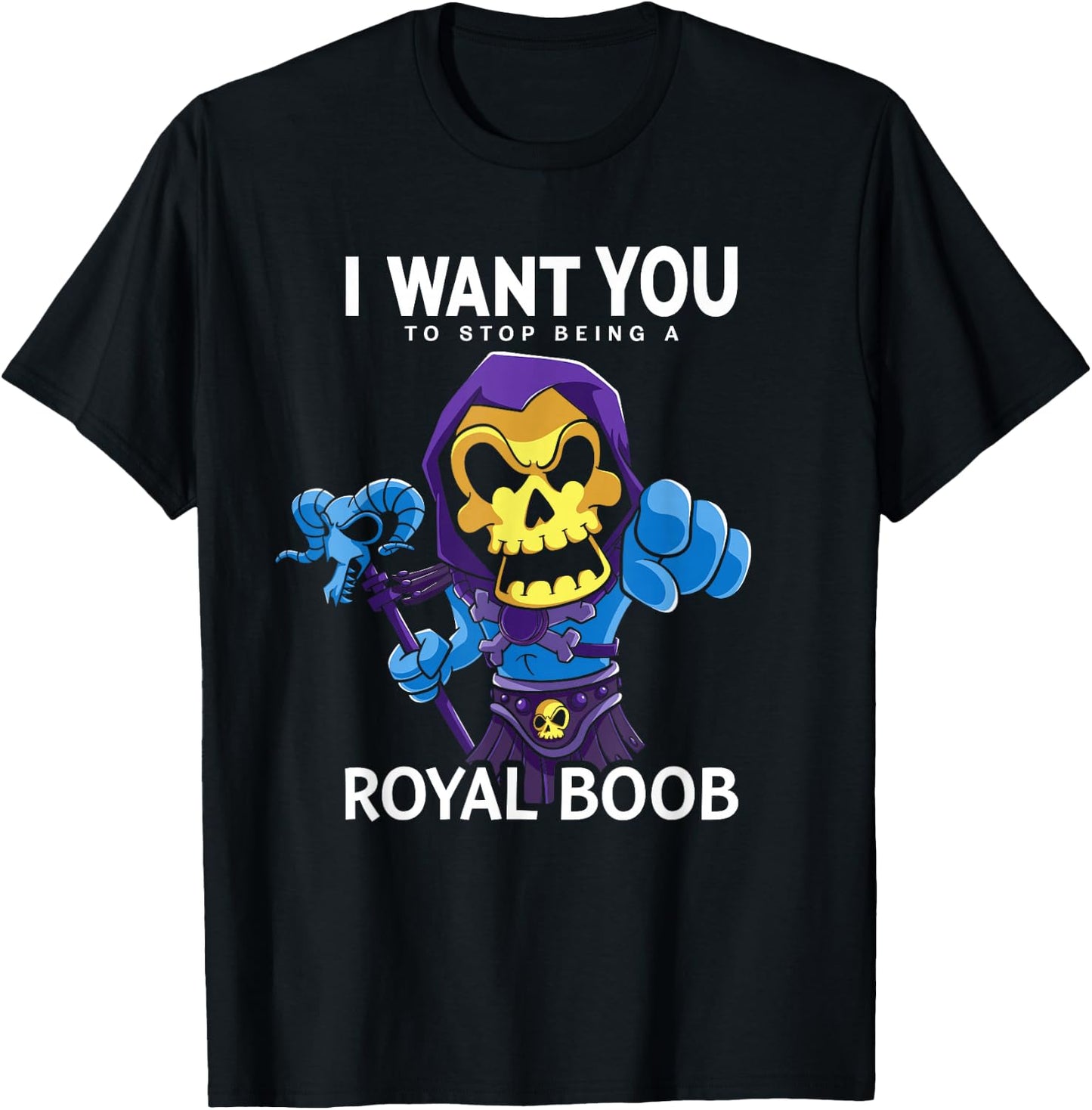 Retro 80's Cartoon Wants You T-Shirt - T-Shirt | Black