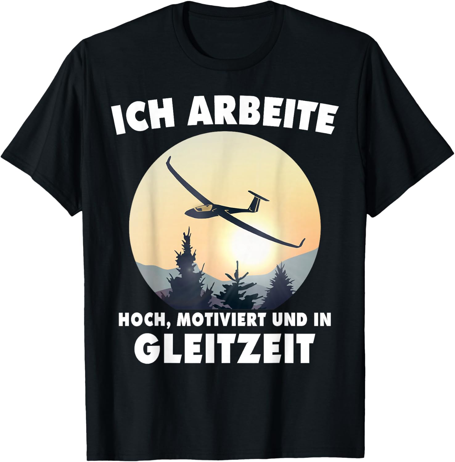 Segelfliegen Fliegen Segelflugschein Segelflug Segelflieger T-Shirt - T-Shirt | Black