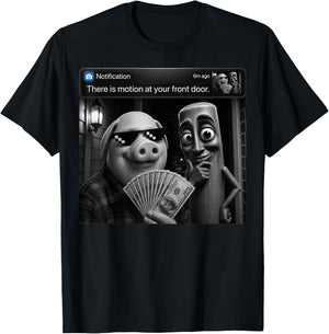 Tung Tung Tung Sahur John Pork Meme Brainrot for Kids T-Shirt - T-Shirt | Black