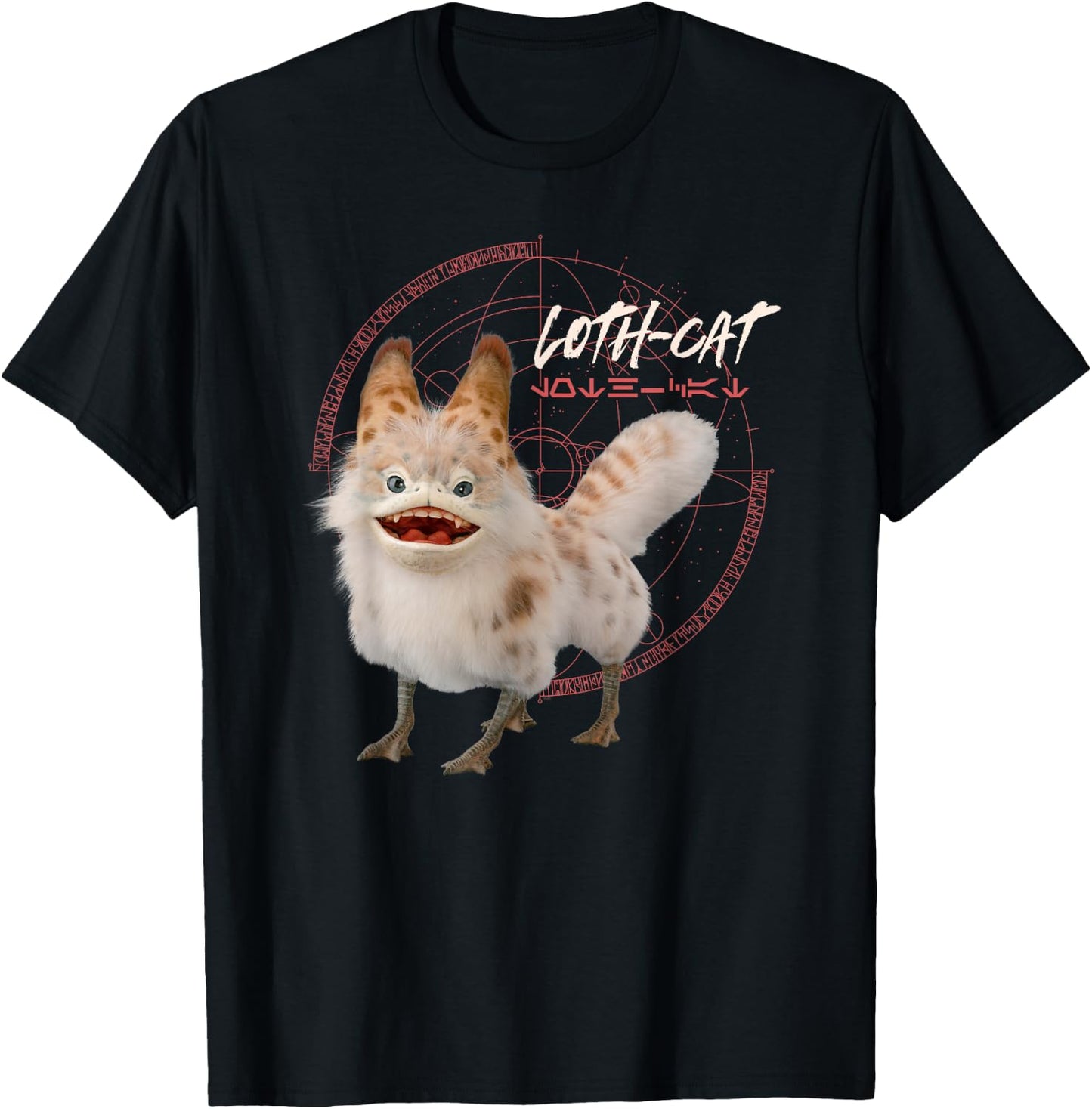 Star Wars Ahsoka Sabine's Loth-Cat Aurebesh Disney+ , black T-Shirt - T-Shirt | Black