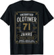 71st Birthday Man Woman 71 Years Decorative Funny Gift , black T-Shirt - T-Shirt | Black