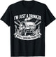 I'm Just A Drinker with A Smoking Problem Grilling BBQ Dad T-Shirt - T-Shirt | Black