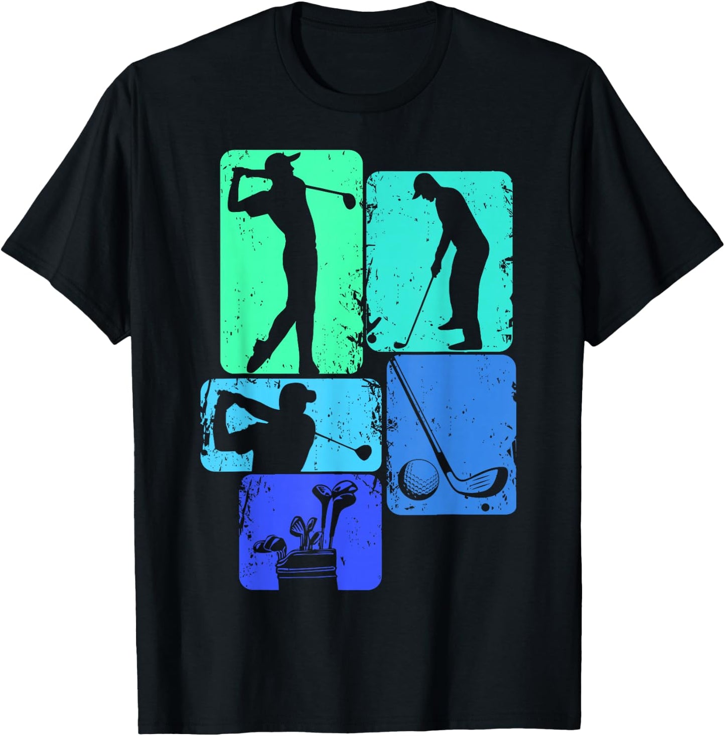 Golf Golfer Golfspieler Kinder Jungen T-Shirt - T-Shirt | Black