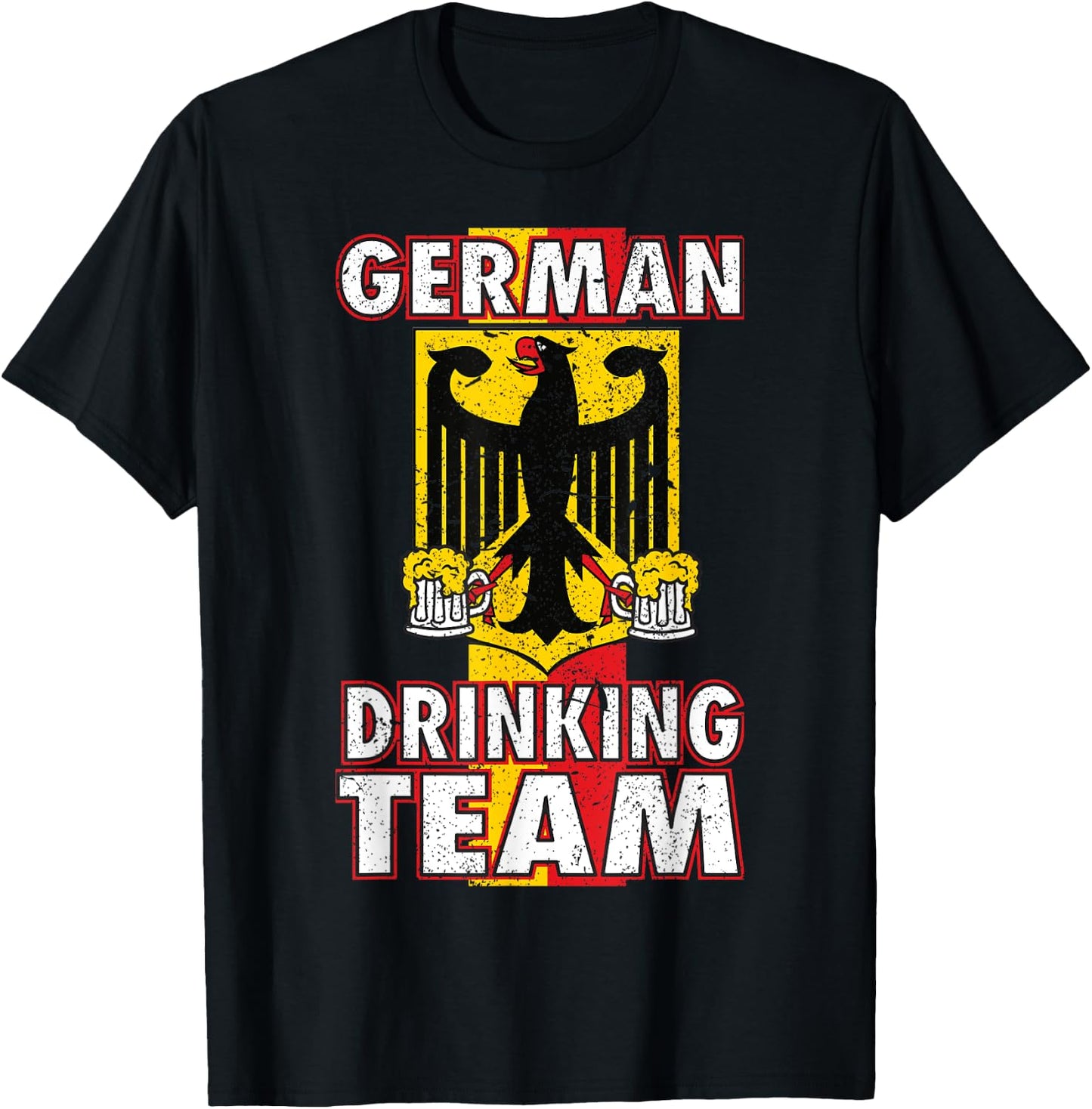 German Drinking Team Germany Flag Funny Oktoberfest Gift T-Shirt - T-Shirt | Black