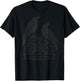 Ancient Celtic Knotwork Ravens – Huginn & Muninn Viking T-Shirt - T-Shirt | Black