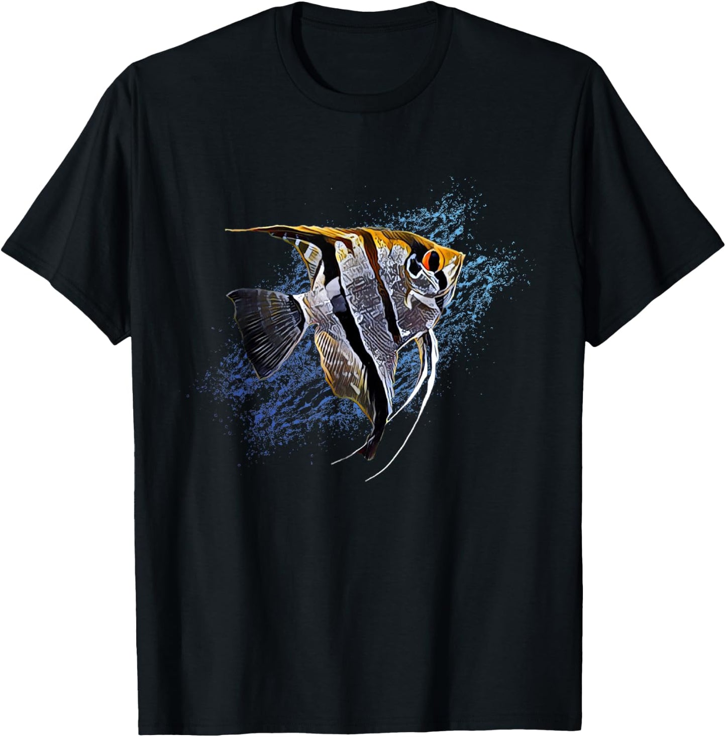 Angelfish Tropical Fish Keeper Cichlid - Fish Fan T-Shirt - T-Shirt | Black