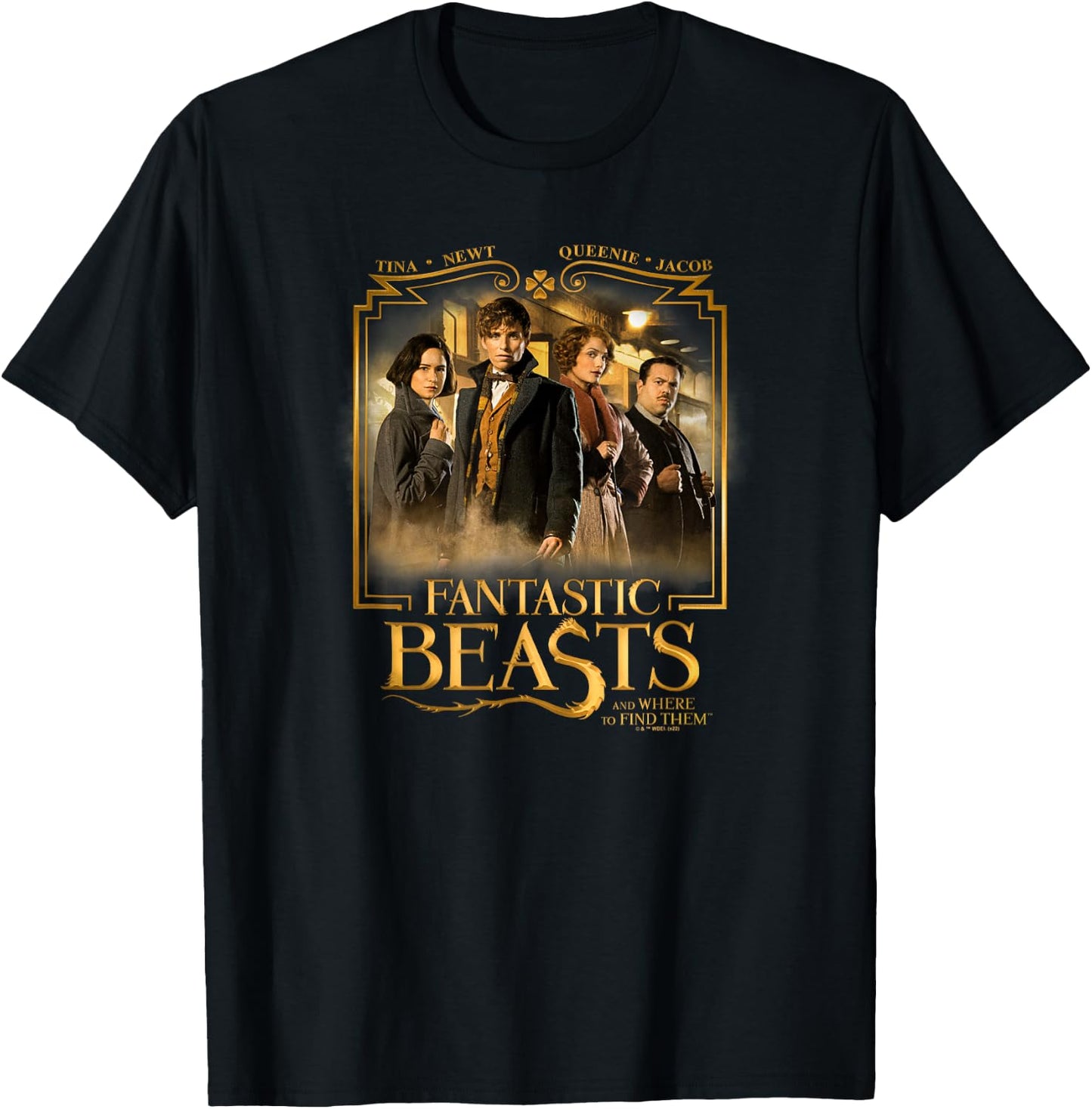 Fantastic Beasts And Where To Find Them Hero Group Poster T-Shirt - T-Shirt | Black