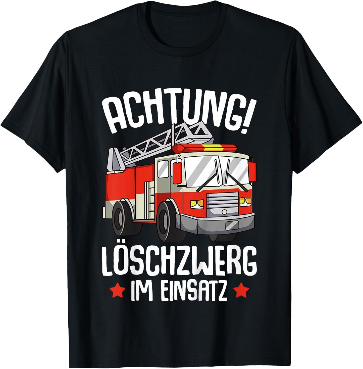 Fire Brigade Fire Engine Children's Boys' T-Shirt - T-Shirt | Black