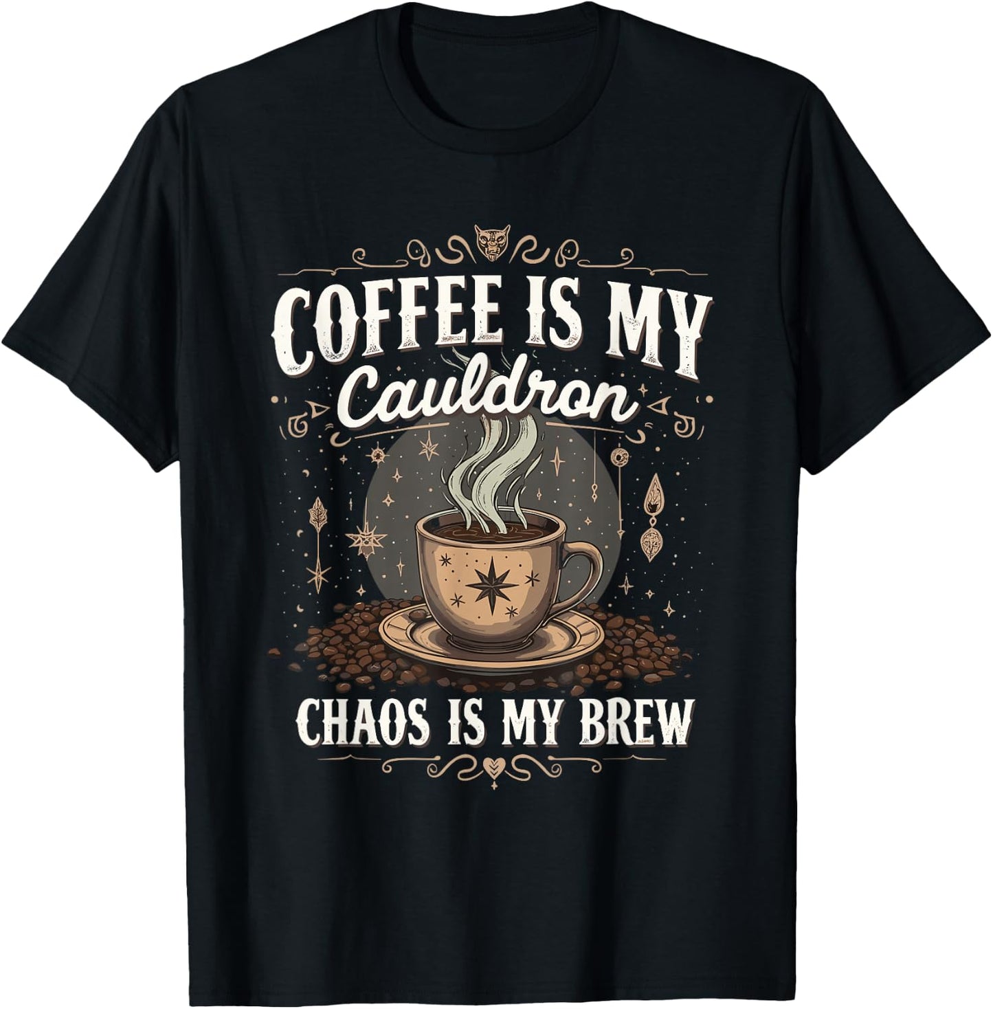 Pretty Sure I’m a Witch or Warlock Magical Mystical Vibes T-Shirt - T-Shirt | Black