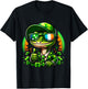 St Patrick's Day Funny Lizard Lucky Charm Clover Adult Kids T-Shirt - T-Shirt | Black