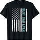 Best Dad Ever With US American Flag Father's Day T-Shirt - T-Shirt | Black