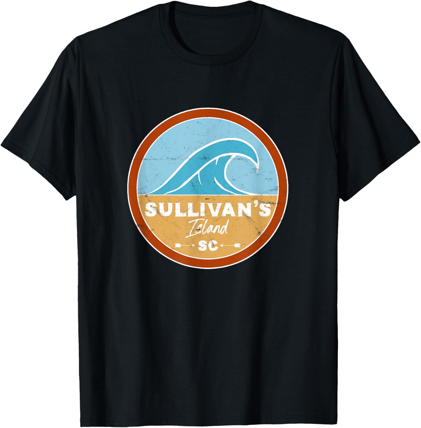 Sullivan's Island Beach South Carolina SC Beach Lover Men Women Kids T-Shirt - T-Shirt | Black
