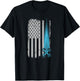 Drone Racing Distressed USA American Flag Quadcopter Pilot T-Shirt - T-Shirt | Black