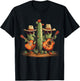 Cinco De Mayo Mexican Sombrero Mariachi Cactus Costume , Black, S T-Shirt - T-Shirt | Black