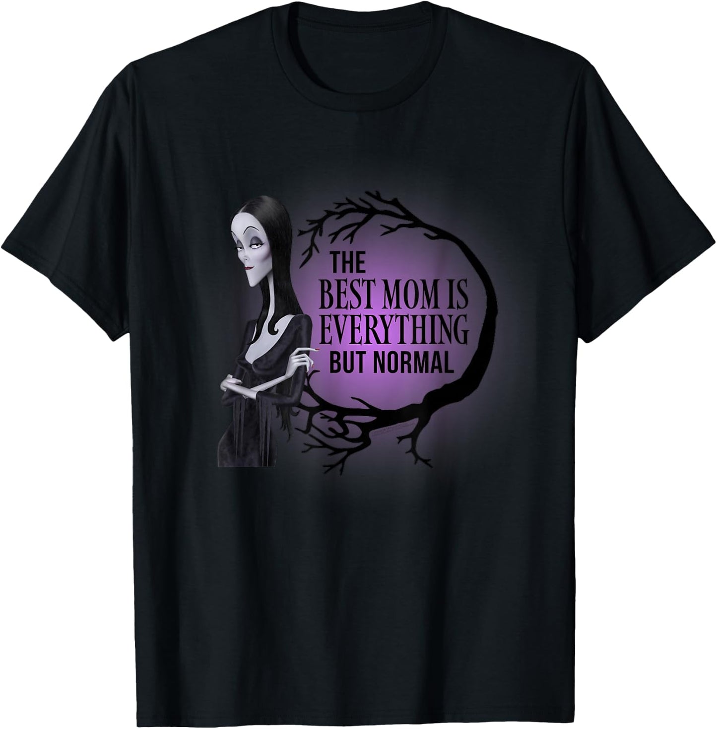 The Addams Family Animated Movies - Mother's Day Morticia , black T-Shirt - T-Shirt | Black