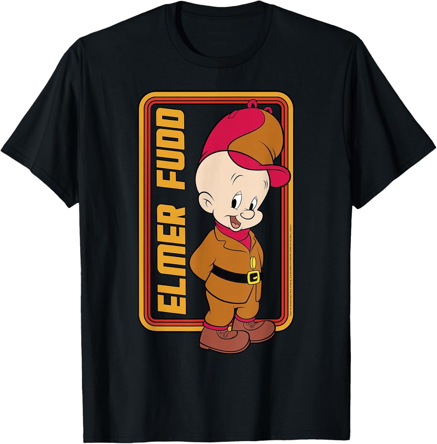 Looney Tunes Elmer Fudd Framed Portrait T-Shirt - T-Shirt | Black
