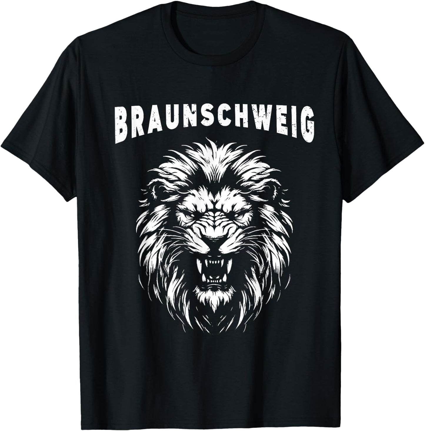 Braunschweig Lion City Lower Saxony Football , black T-Shirt - T-Shirt | Black