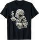 Mictlantecuhtli Aztec god of Death Mayan Blackwork T-Shirt - T-Shirt | Black