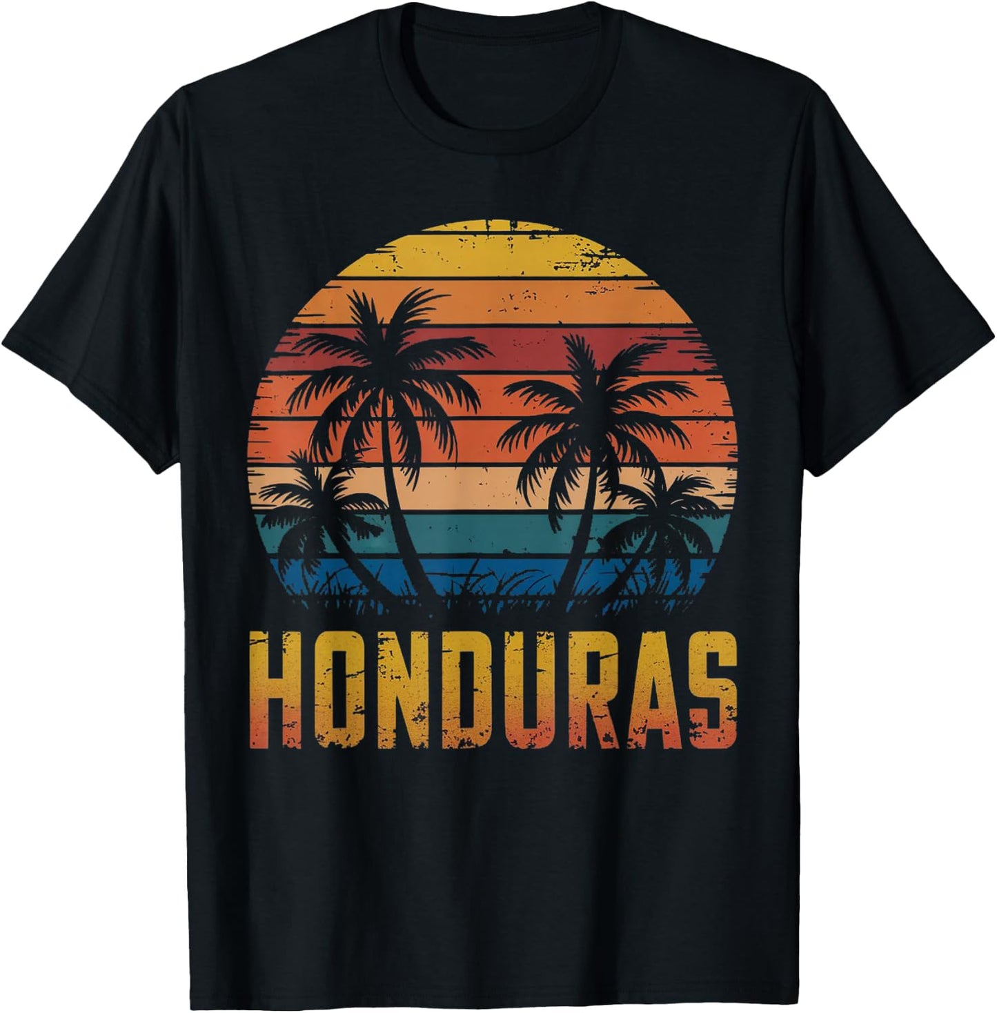 Family Vacation Honduras Souvenirs Honduras Roatan Beach T-Shirt - T-Shirt | Black