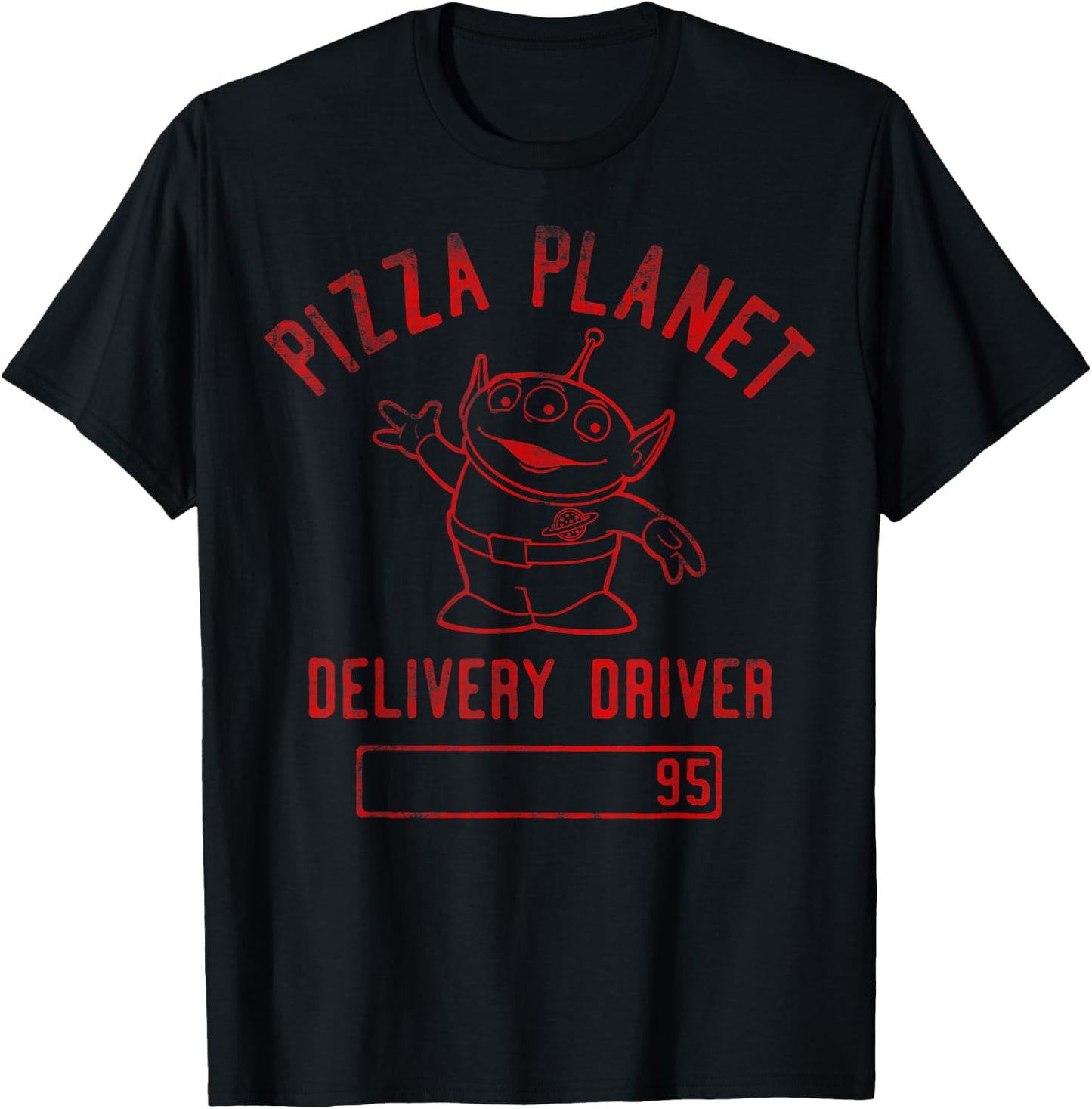Disney Pixar Toy Story Pizza Planet Delivery Driver T-Shirt - T-Shirt | Black