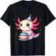 Funny Axolotl Birthday Party Design For Axolotl Lover T-Shirt - T-Shirt | Black