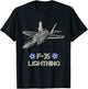 American Aircraft Stealth Fighter F35 lightning T-Shirt - T-Shirt | Black