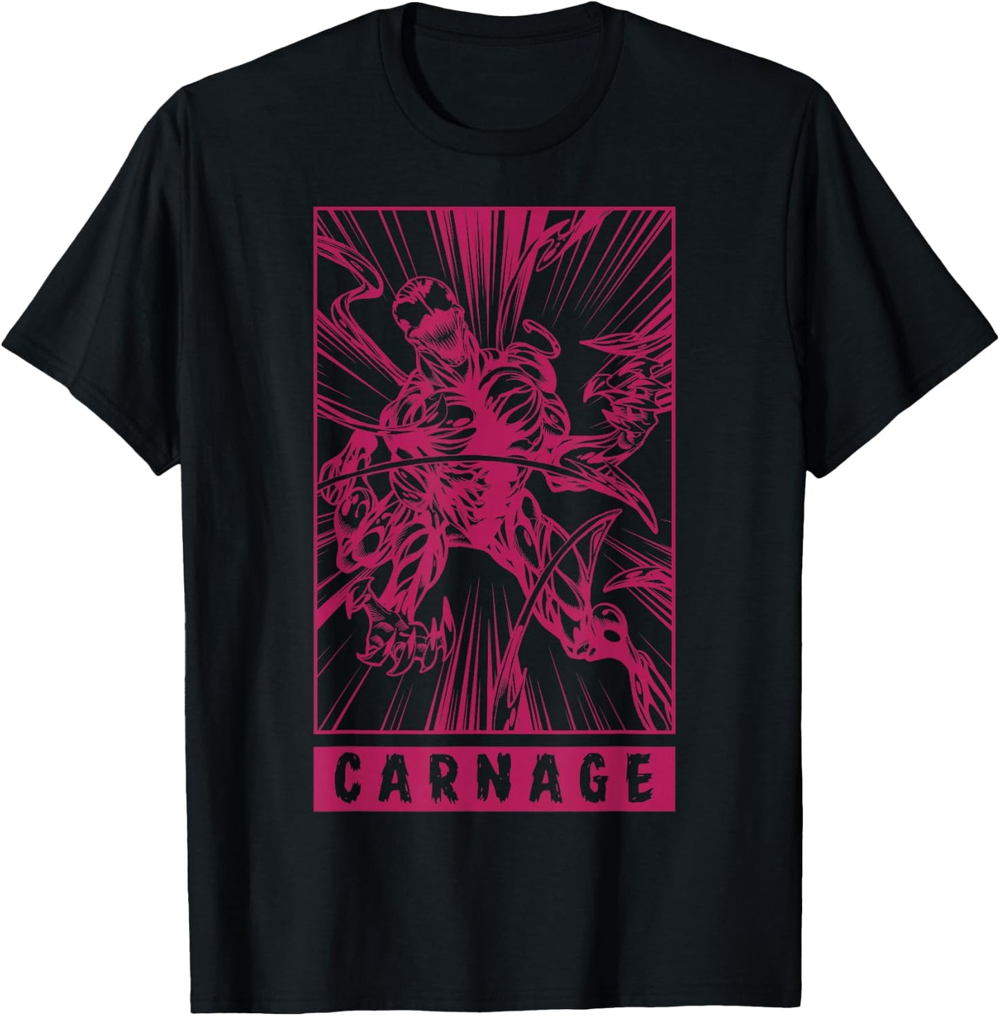 Marvel Venom Carnage Symbiote Comic Graphic T-Shirt - T-Shirt | Black