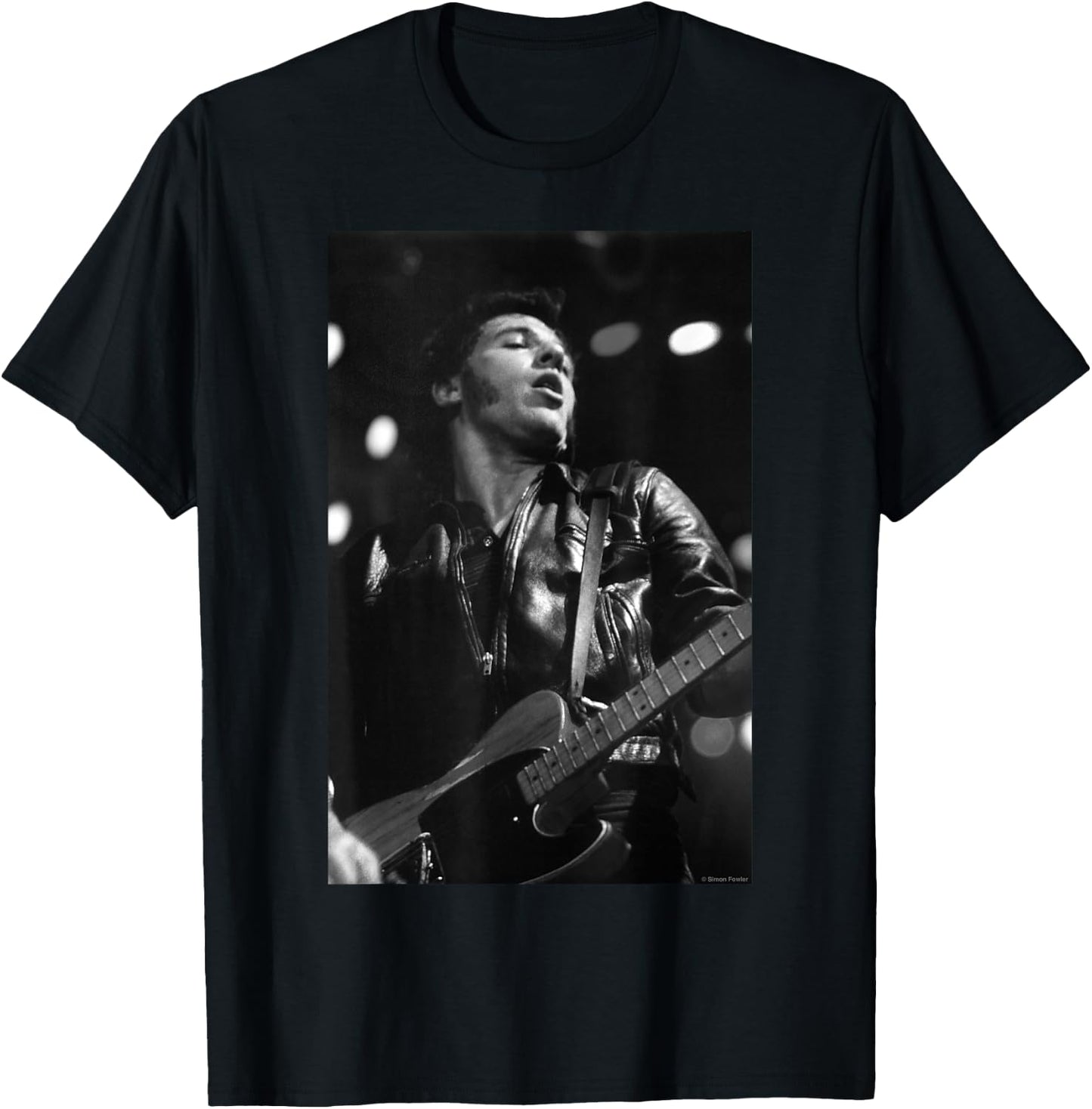Bruce Springsteen Live At Wembley by Simon Fowler , Black, S T-Shirt - T-Shirt | Black