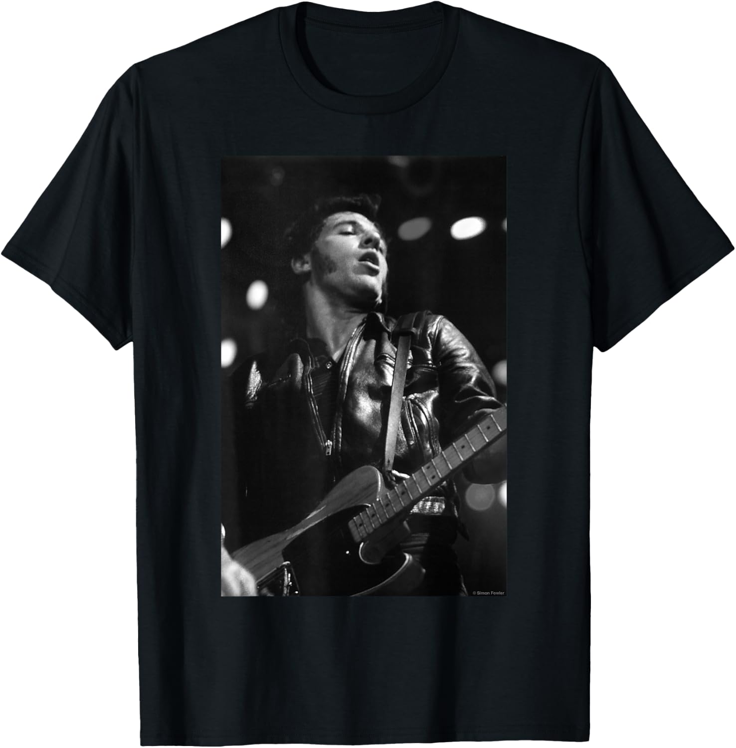 Bruce Springsteen Live At Wembley by Simon Fowler , Black, S T-Shirt - T-Shirt | Black