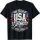 250 Anniversary USA Women Men T-Shirt - T-Shirt | Black