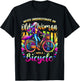 Never Underestimate An Old Woman With A Bicycle Cyclist T-Shirt - T-Shirt | Black
