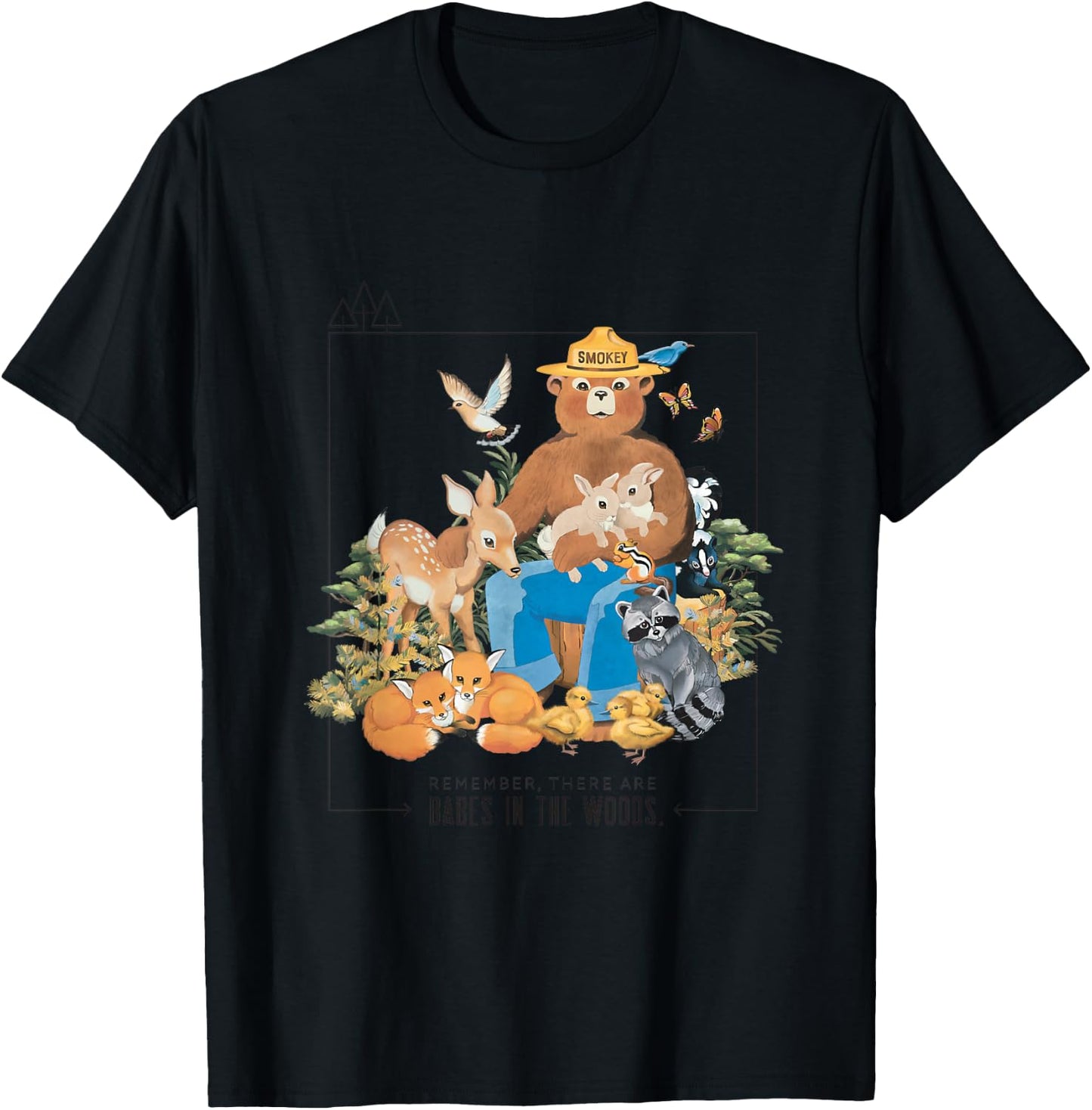 Smokey Bear Officially Licensed T-Shirt - T-Shirt | Black