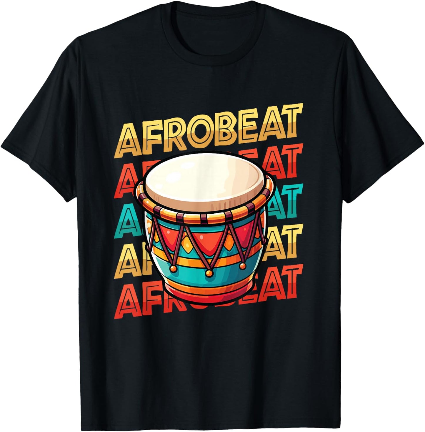 Afrobeat Djembe African Drum Music Djembe Player T-Shirt - T-Shirt | Black