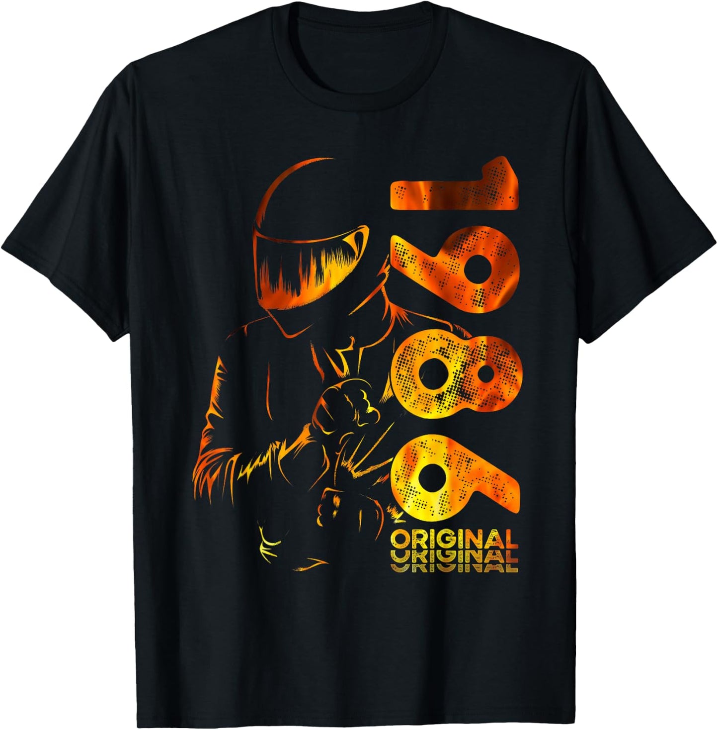 40e Anniversaire Homme Moto Motard Biker 1986 T-Shirt - T-Shirt | Black